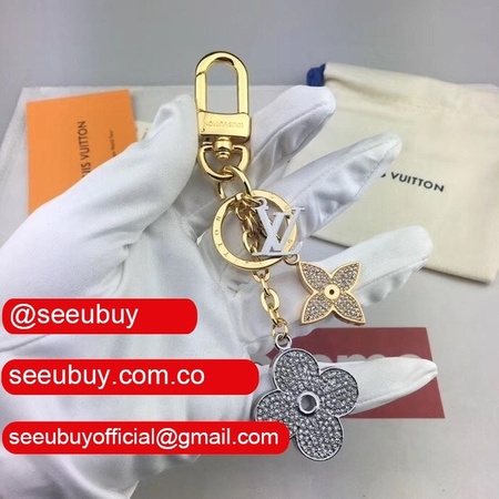 blooming flower strass bag charm m64265 key