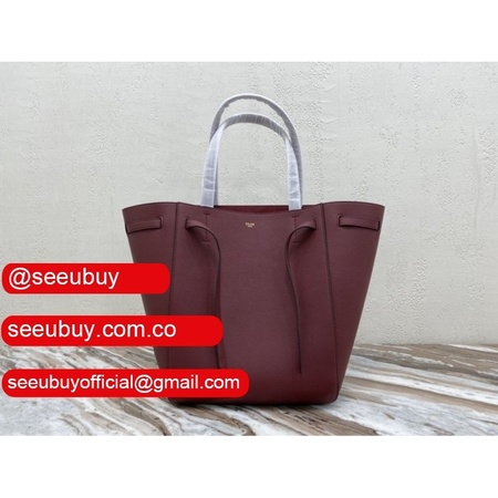 Celine Cabas Wine Red Phantom Luggage Phantom Luggage