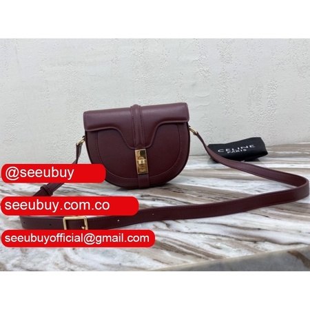 Celine small besace 16 bag Wine red Vintage