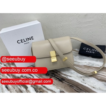 Celine Top Quality Teen Classic Box Apricot Bag