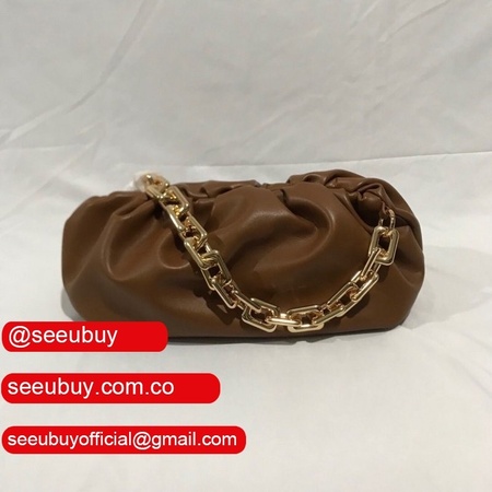 Fake Bottega Veneta The Chain Pouch Cloud Chocolate bag