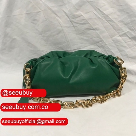 High Quality Bottega Veneta The Chain Pouch Cloud Green bag