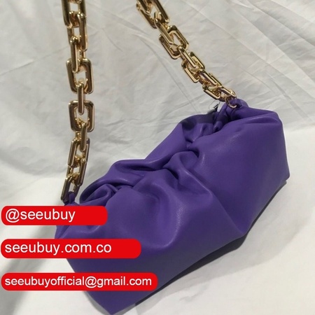 Top Quality Bottega Veneta The Chain Pouch Cloud Purple bag