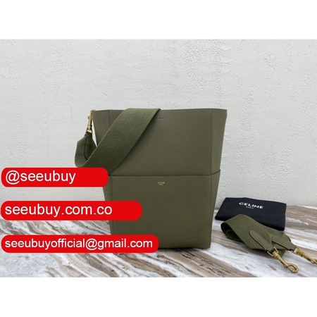 Top Quality Replica Celine Sangle Army Green Shoulder Bags