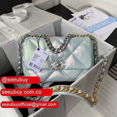 1:1 Replica 19 Handbag Lambskin Gold-Tone Silver Bag Wholesale