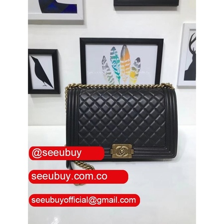 Fake CC Lambskin Le Boy 28 cm Cheap Mall High Quality Bags