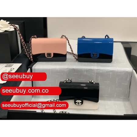 2021 Replica Clutches Spring Summer Seasonal AS2534 Black/Pink/Blue Bag