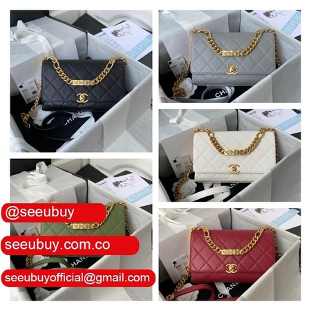 High Quality Flap Replica AS2764 Bag Grained Calfskin & Gold-Tone Metal