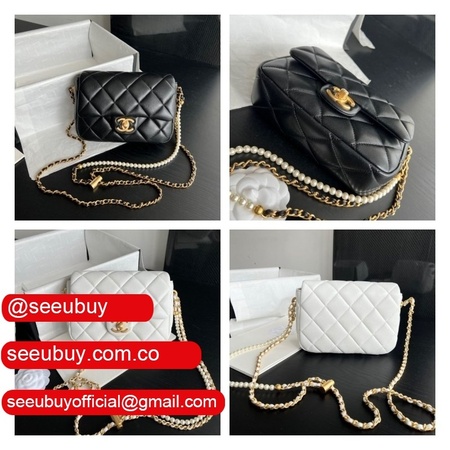 Counter Quality Replica AS2855 Black/White Bag