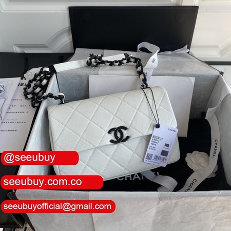 Flap CC Replica AS2303 White Panda Bag