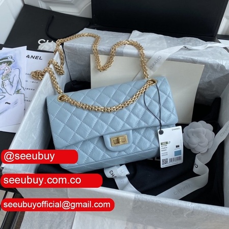 High Quality CC 2.55 Top original Flap Reissue Blue Bag