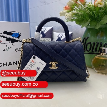 CC A92990 Small Coco Handle AAA+ Sapphire Bag