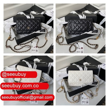 Best UK Designer Wholesale Replica AP2400 Black/White Handbags