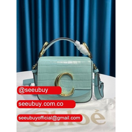 The Best Chloe UK Best 6030 C Bag In Embossed Croco Effect Replica