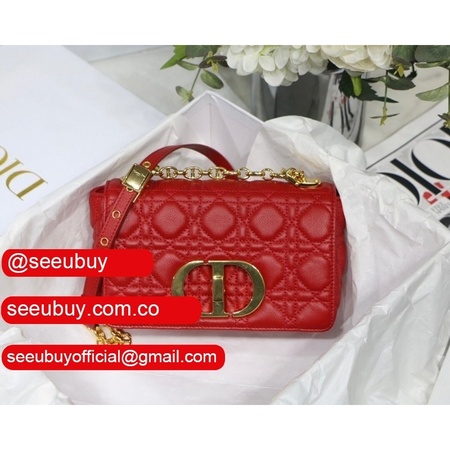 Knockoff Dior Caro High Quality Red Bag