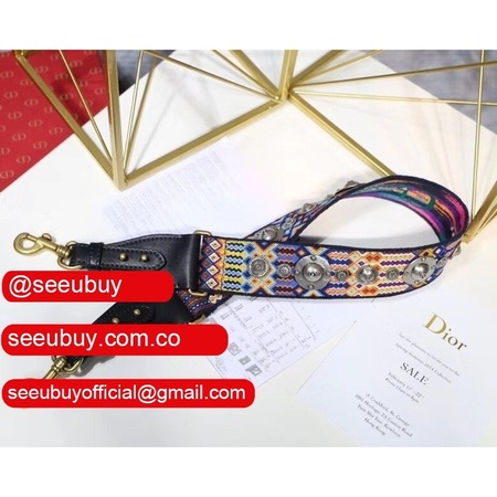 7 Star Christian Dior SHOULDER Embroidery STRAP