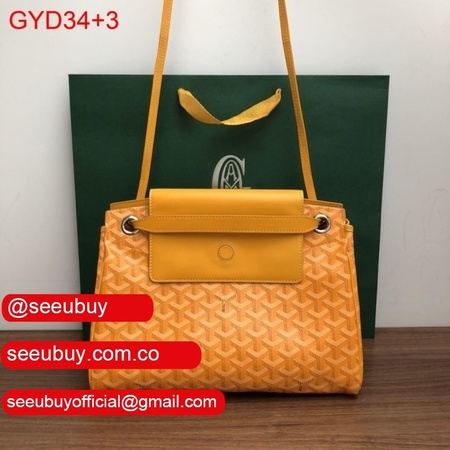 Cheap Goyard AAA+ Rouette Soft Yellow Bag