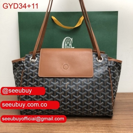 Goyard Top Quality Rouette Soft Brown Bag