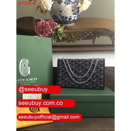 Replica Goyard Best Chain Alexandre III Navy blue Bag