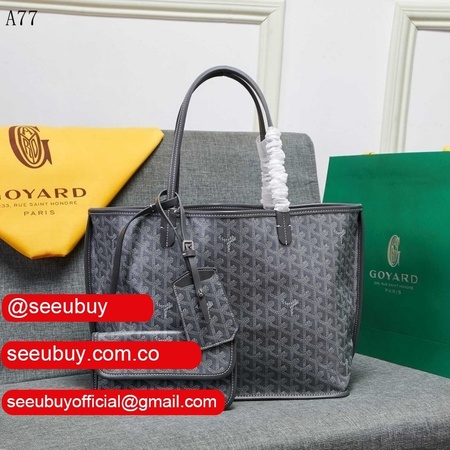 Replica Goyard Classic Chevron St. Louis PM Totes Dark grey Bags