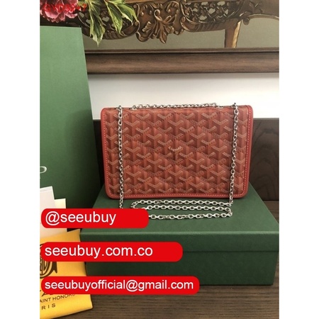 Replica Goyard High Quality Chain Alexandre III Wine Red Bag