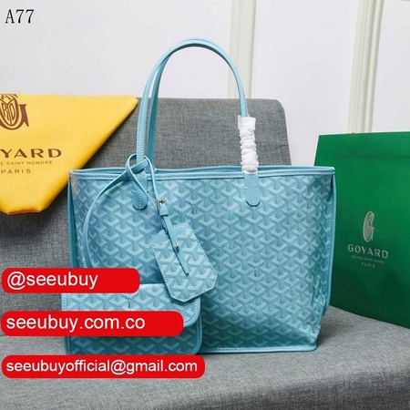 Wholesale Goyard Classic Chevron St. Louis PM Totes Sky-Blue Bags