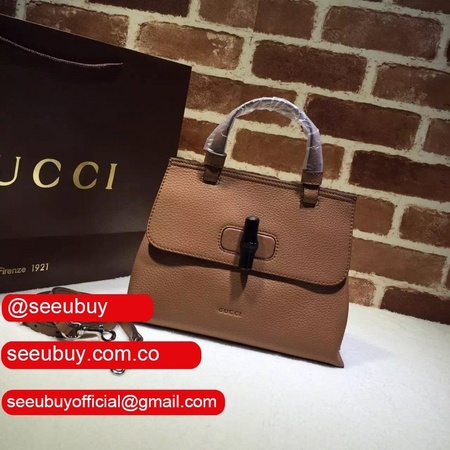 High Quality Gucci Bamboo daily leather top handle 392013 bag