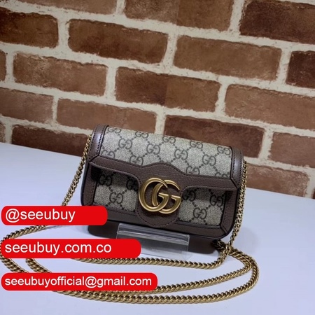 Fake Gucci GG Marmont matelasse leather super mini 476433 bag Clutches