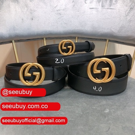 Gucci Belt With Double G Buckle 20mm,30mm,40mm Black Luxury