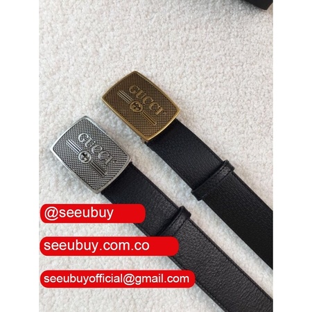 Knockoff Gucci Leather Belt 38mm Black Replica