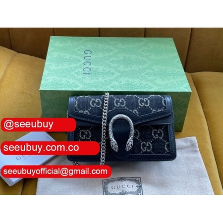 Designer Gucci AAA+ 476432 Dionysus GG super mini black bag