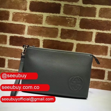 Gucci Top Quality 322054 Leather Travel Case Clutches Bag