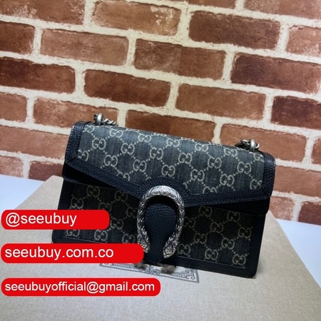 The highest quality Gucci Dionysus GG Supreme Shoulder Bag 400249 Black