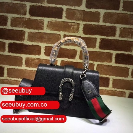 Best Black Replica Gucci Dionysus Medium Top Handle 448075 Bag