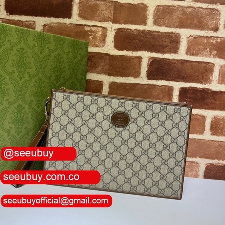 Best Gucci Replica Supreme Zip Wristlet Pouch 672953 Clutch