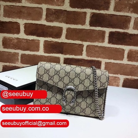 Best Luxury Dionysus GG Supreme chain wallet 401231