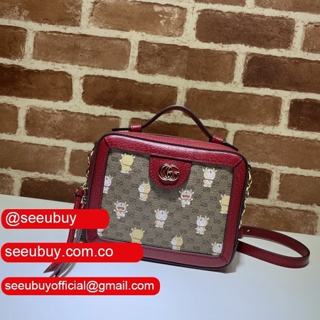 Luxury Replica Gucci 655596 Doraemon X Red Bag