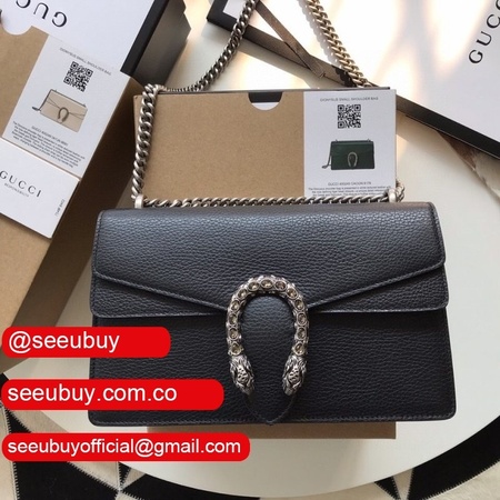 Wholesale Replica Gucci 400249 Dionysus GG Supreme Shoulder Black Bag