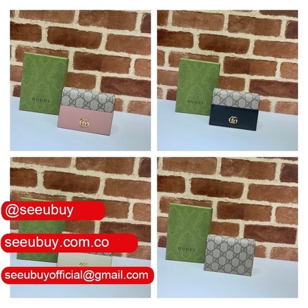 Gucci Replica Wallets Shop 658610 GG Marmont card case wallet