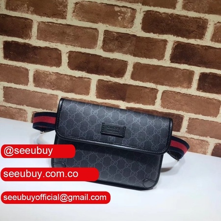 Gucci Top Quality 598113 GG Black belt bag