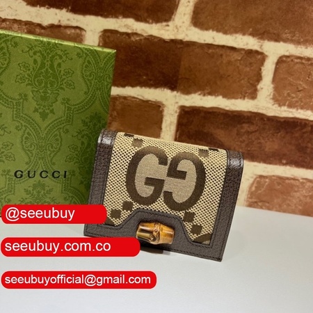 UK Gucci Replica 658244 Diana Jumbo GG Card Case for sale