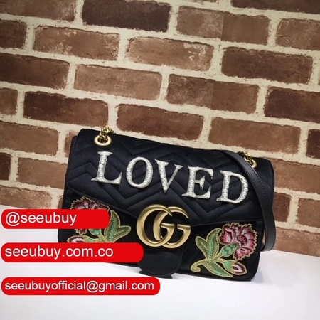 Gucci Best GG Marmont medium matelasse shoulder 443496 bag