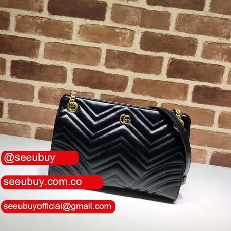 High Quality Gucci Luxury GG Marmont matelasse medium shoulder 524592 bag