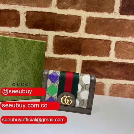 Quality Replicas 1:1 Gucci 523155 GG Supreme Ophidia Card Case Wallet