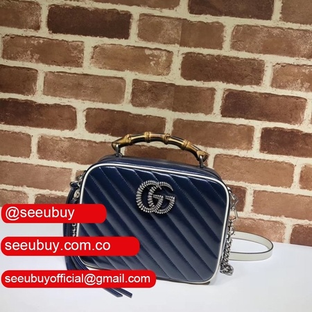 Replica Gucci Best GG Marmont small shoulder 602270 bag with bamboo