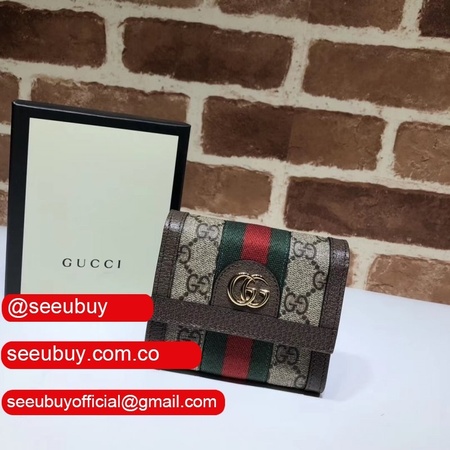 UK Gucci Replica Brown Ophidia GG 523174 wallet