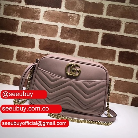 High Quality Gucci Replica 446744 GG Marmont medium matelasse shoulder bag