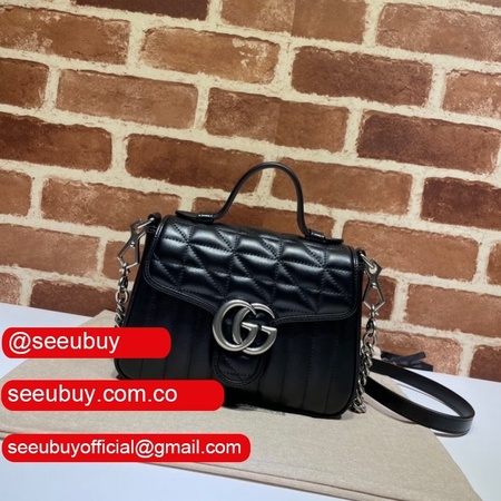 Gucci Best Quality GG Marmont Mini Top Handle 583571 Bag