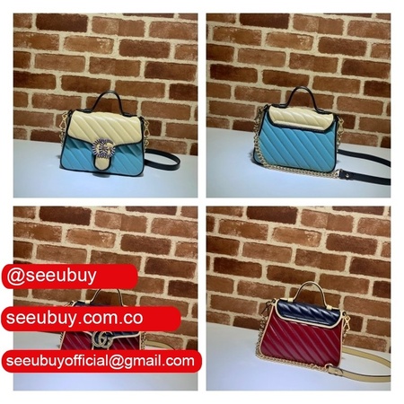 Gucci Replica 583571 Wholesale Original GG Marmont mini top handle bag