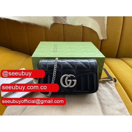 Top Quality Gucci GG 476433 Marmont matelasse leather super mini bag